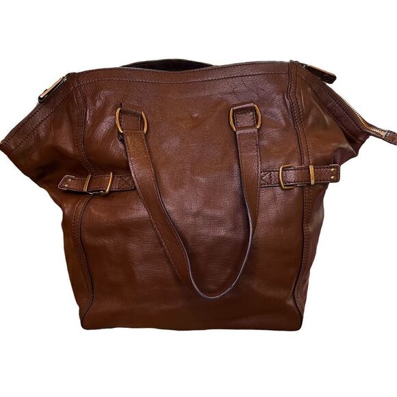 Yves Saint Laurent YSL Downtown Chocolate XL Tote NWOT - Picture 1 of 16
